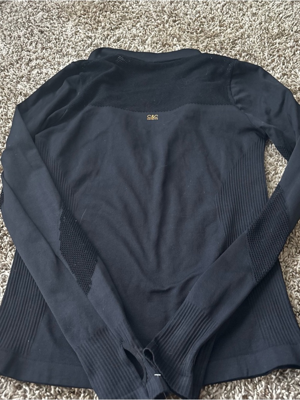 C&C California Black Utility Jacket C&c California ziper running jacket s women